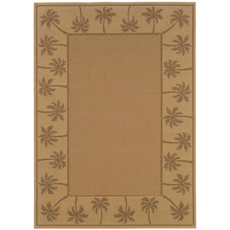 Lanai 606D7 Beige/ Tan Indoor/Outdoor Area Rug - 7'3" x 10'6"