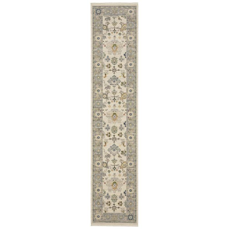 Lucca 846H1 Ivory/ Blue Indoor Area Rug