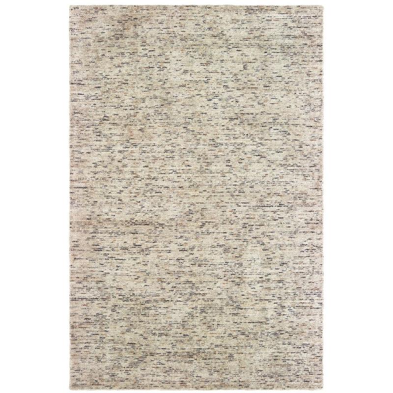 Lucent 45908 Ivory/ Sand Hand-crafted Wool Blend Area Rug - 5' x 8'