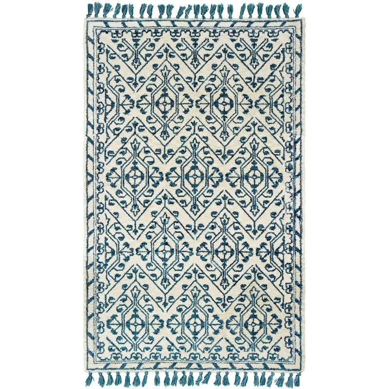 Madison 61408 Ivory/ Blue Indoor Area Rug - 10' x 13'