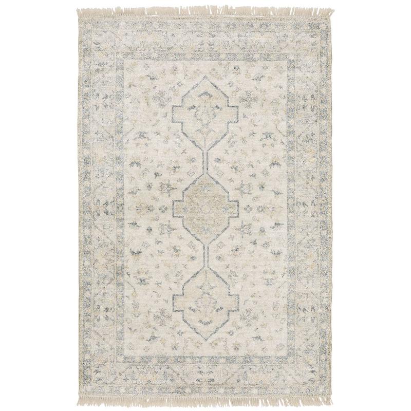 Malabar 45304 Beige/ Charcoal Indoor Area Rug - 5' x 8'