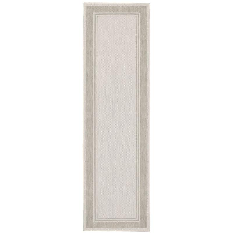 Portofino 6765W Ivory/ Grey Indoor/Outdoor Area Rug