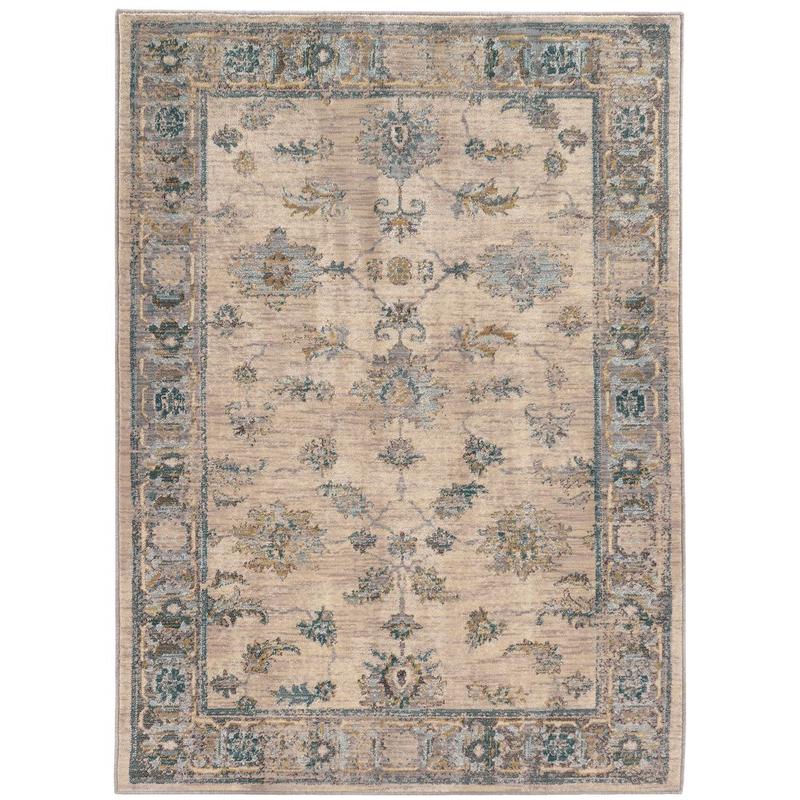 Sedona 5171C Ivory/ Blue Indoor Area Rug - 3'10" x 5'5"
