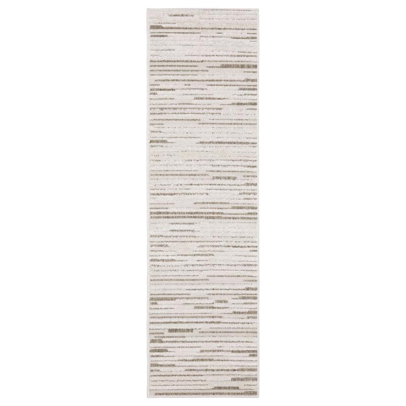 Tangier TAN07 Ivory/ Brown Indoor Area Rug - 2'3" x 7'6"