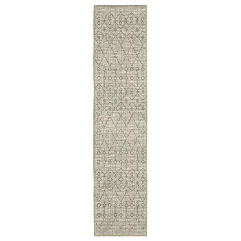 Tortuga TR04A Tan/Black Ultimate Performance Area Rug - 1'10" x 7'6"