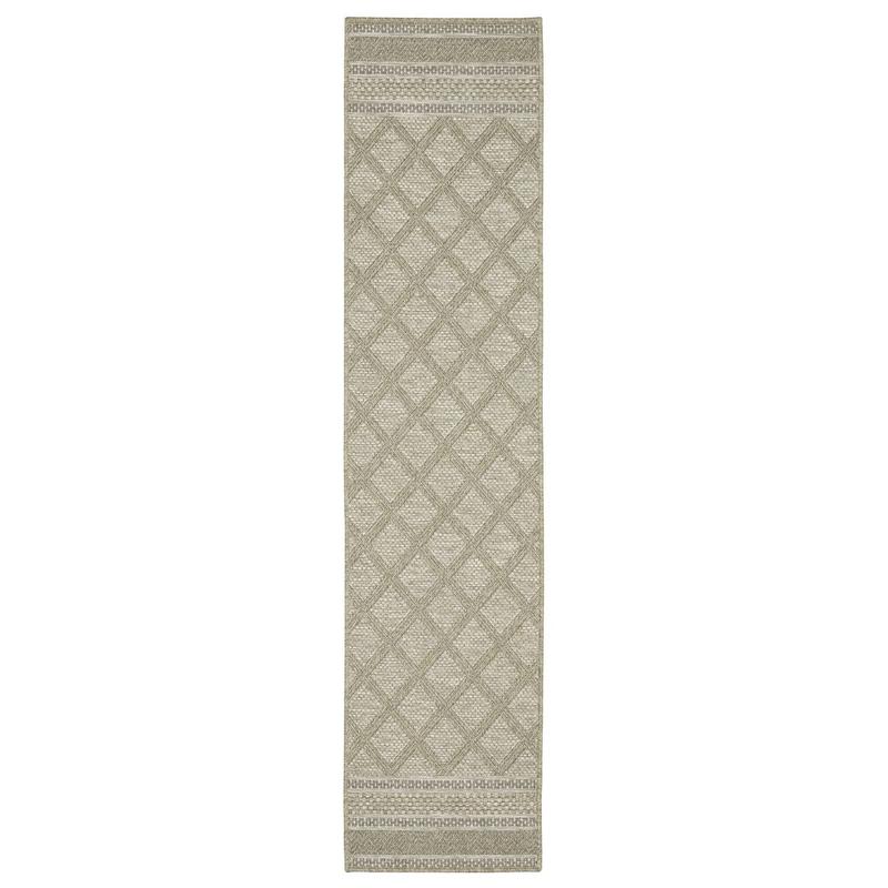 Tortuga TR10A Beige/ Black Ultimate Performance Area Rug - 1'10" x 7'6"
