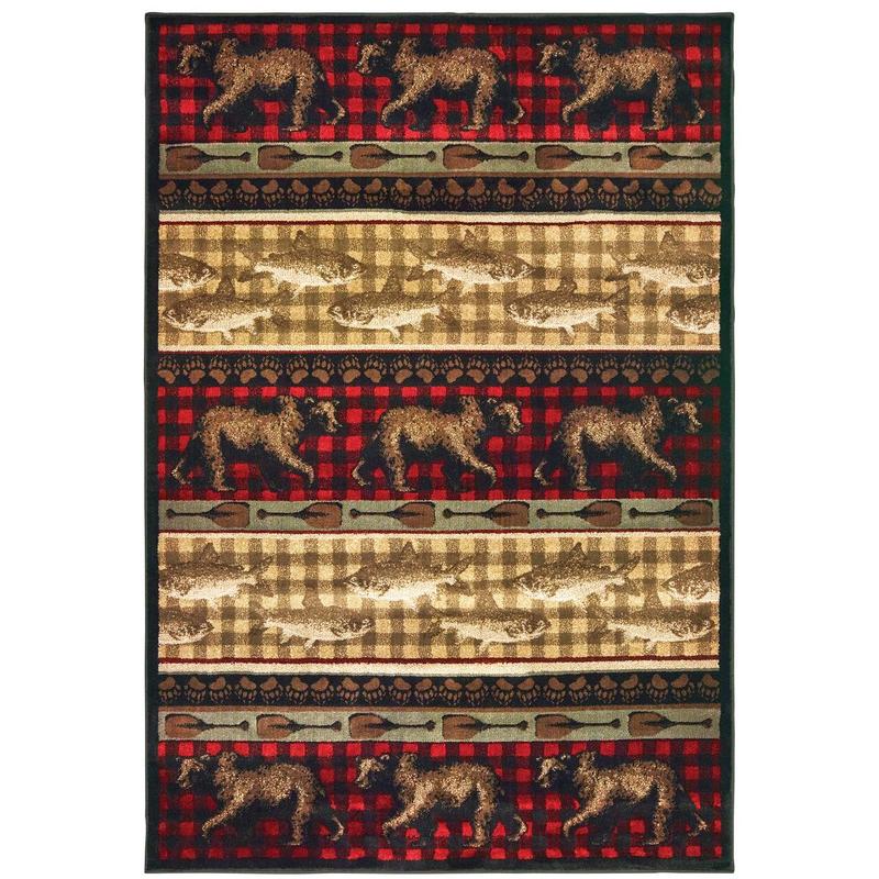 Woodlands 9594B Red/ Multi Indoor Area Rug