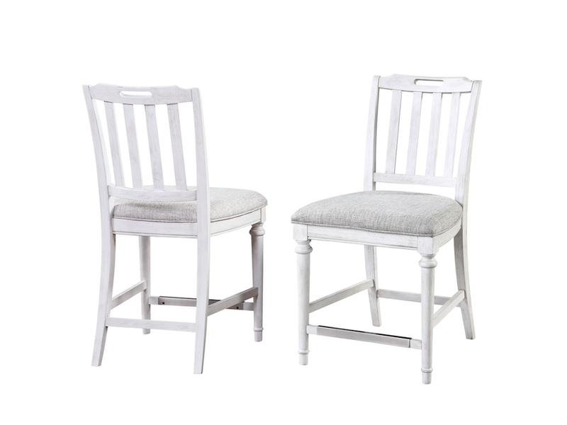 Sonoma Armless Counter Height Slat Back Stool - set of 2