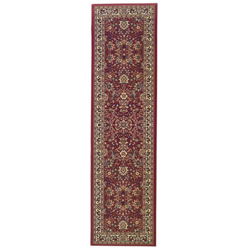 Ariana 113R3 Red/ Ivory Indoor Area Rug - 2'3" x 7'9"
