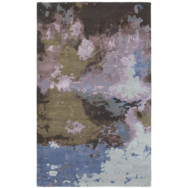 Galaxy 21901 Blue/ Purple Indoor Area Rug - 5' x 8'