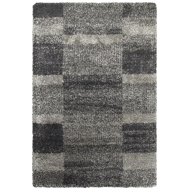 Henderson 531Z1 Grey/ Charcoal Indoor Area Rug - 7'10" x 10'10"