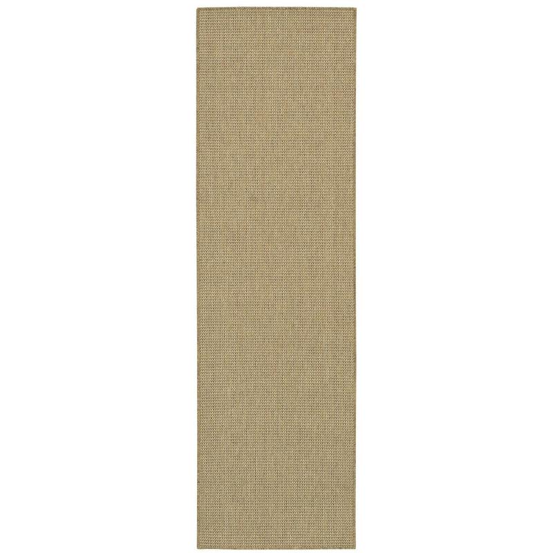 Karavia 2067X Light Brown Indoor/Outdoor Area Rug - 2'3" x 7'6"