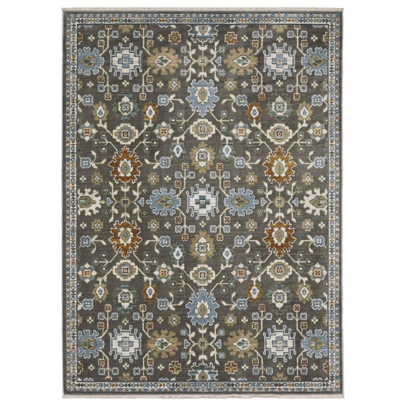 Keira KEI01 Grey/ Multi Indoor Area Rug - 3'3" x 5'