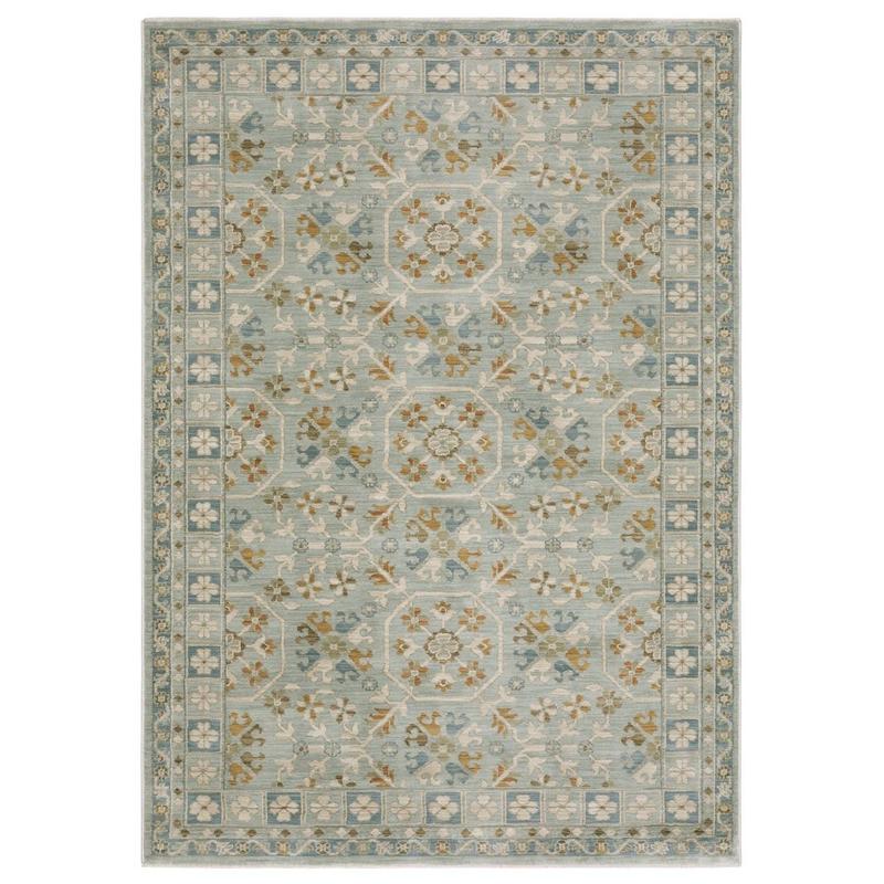 Maeve MAE14 Teal/ Blue Indoor Area Rug - 3'3" x 5'